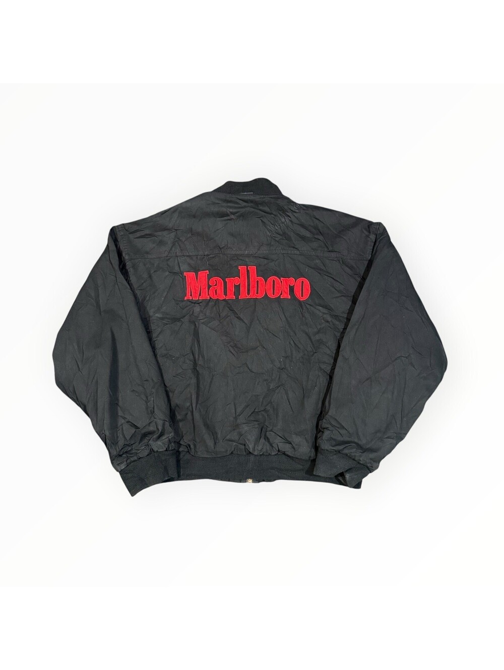 Vintage 90s Rare Marlboro Full Zip Bomber Jacket Size M Men’s